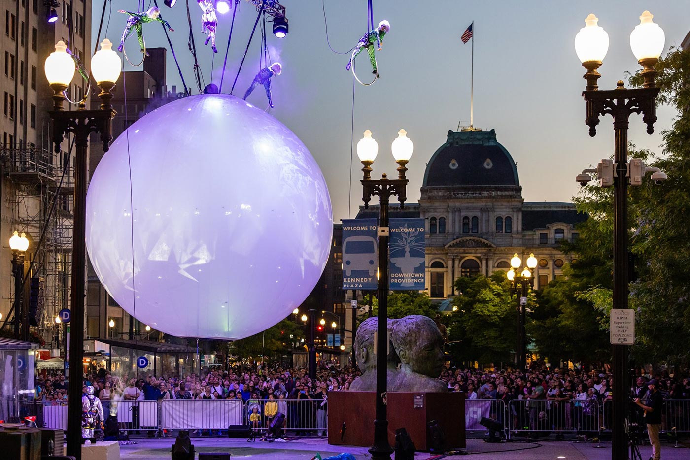 Performers in Downtown Providence at 2024 PVDFest