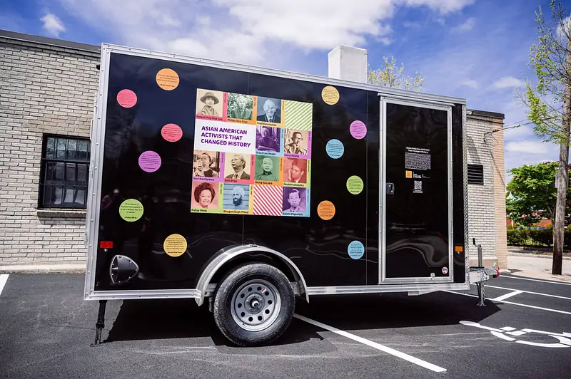 Photo of The Cultural Society’s mobile Asian American and Pacific Islander (AAPI) History Museum